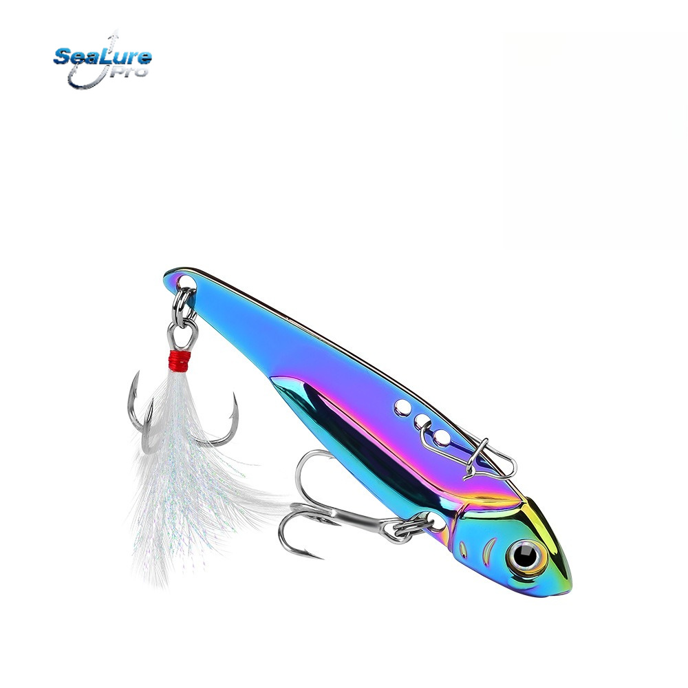 Fishing Lure Spoon - Colorful Metal VIB Lure Bait, Full