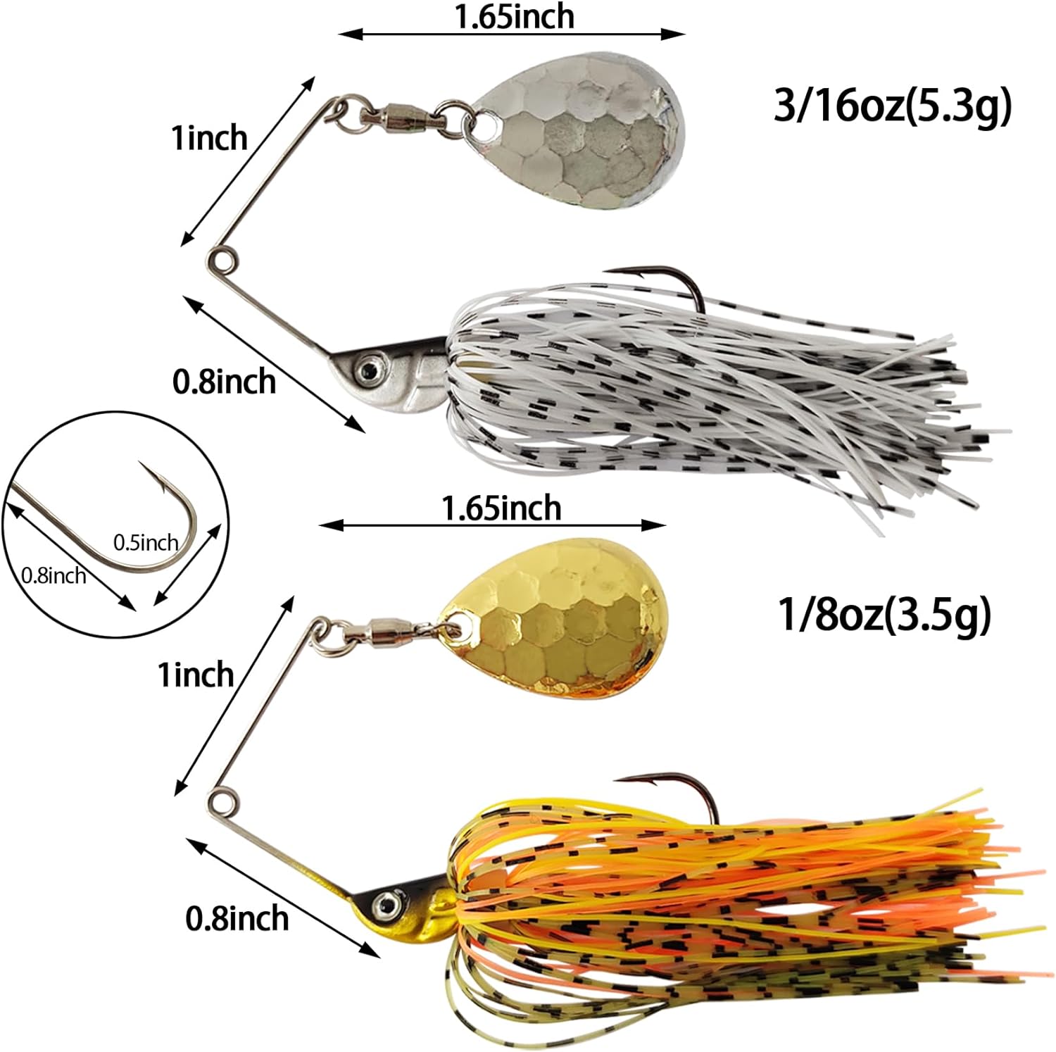 Eupheng Spinner Bait Spoon Wir - Fishing Lure Swimbait ulasan dan harga