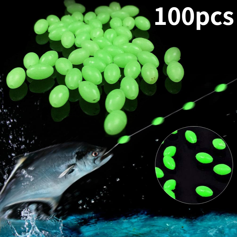 100pcs/lot Oval Night Luminous - Fishing Lure Topwater ulasan dan harga