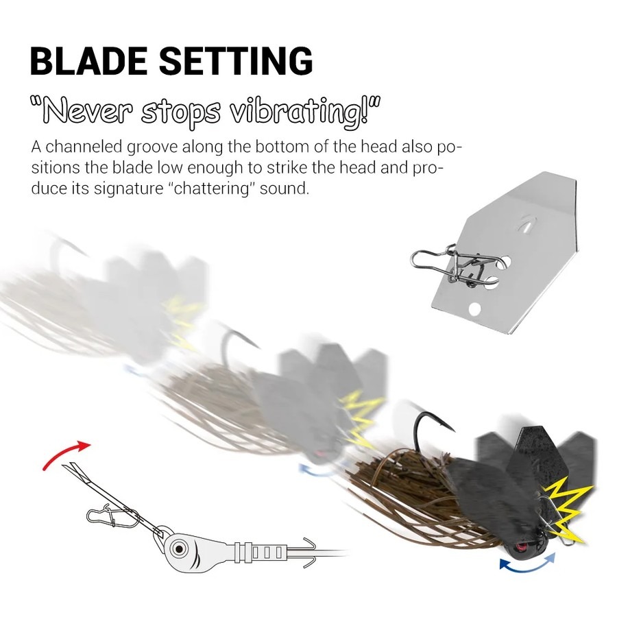 Noeby Chatterbait Bladed Jig 1 - Fishing Lure Blade Bait ulasan dan harga