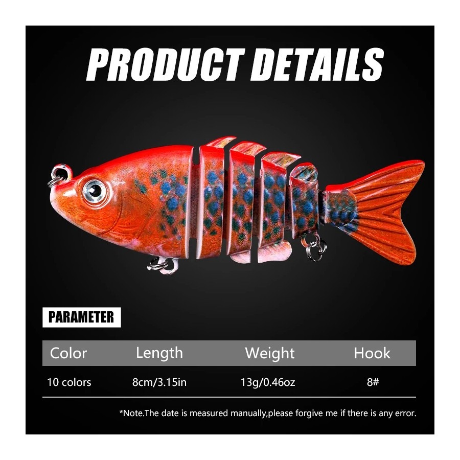 1PCS 8cm 13g Lifelike Fishing  - Fishing Lure Crankbait ulasan dan harga