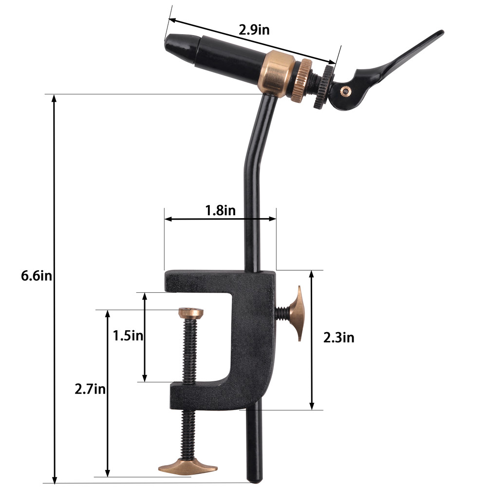 Rotary Fly Tying Vise Tool Saf - Fishing Lure Making Kit ulasan dan harga