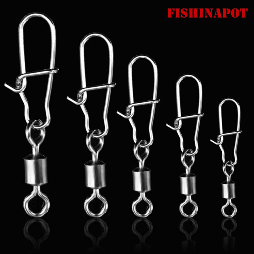 FISHINAPOT 30pcs/lot 2#-10# St - Fishing Lure Spinner ulasan dan harga