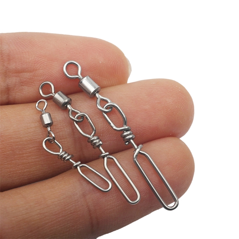 10Pcs Stainless Steel Quick Sn - Fishing Lure Kit ulasan dan harga