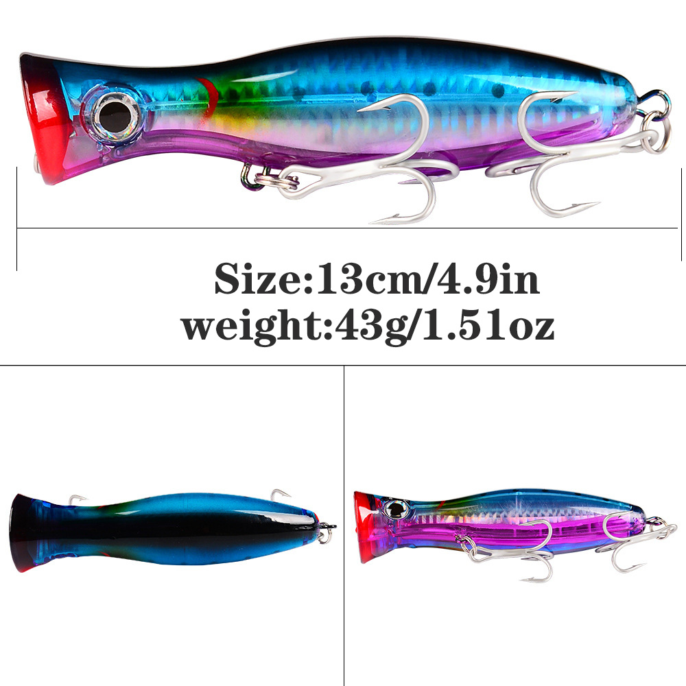PROBEROS 1pc 13cm 43g Popper F - Fishing Lure Popper ulasan dan harga