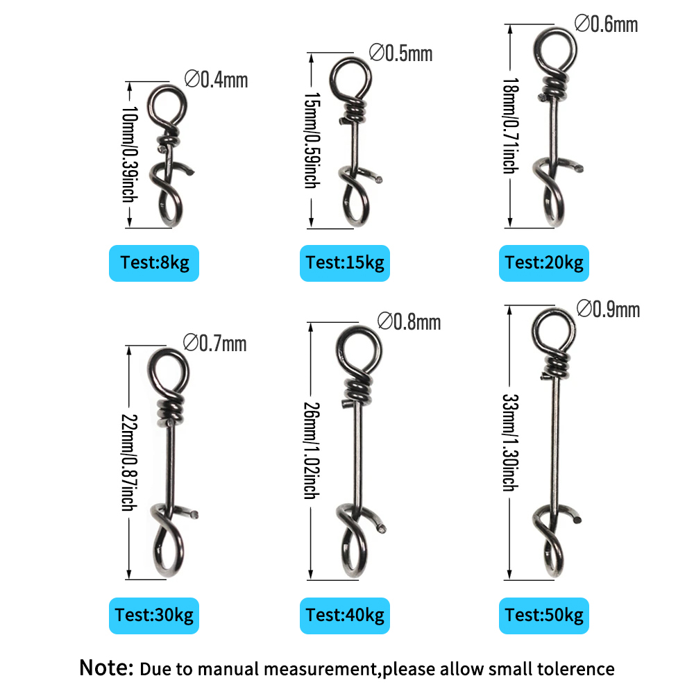 LIONRIVER 100pcs Stainless Ste - Fishing Lure Accessories ulasan dan harga
