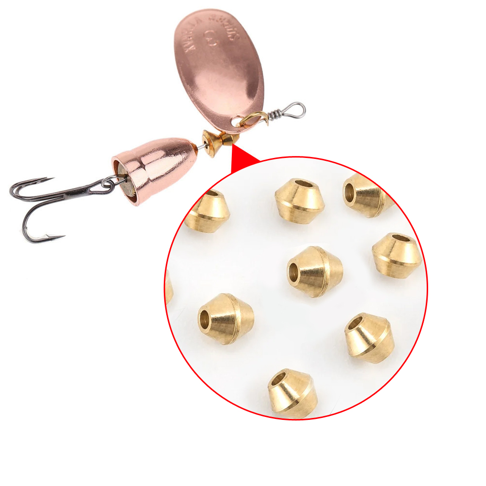 40pcs DIY Lure Brass Fishing B - Fishing Lure Spinner ulasan dan harga