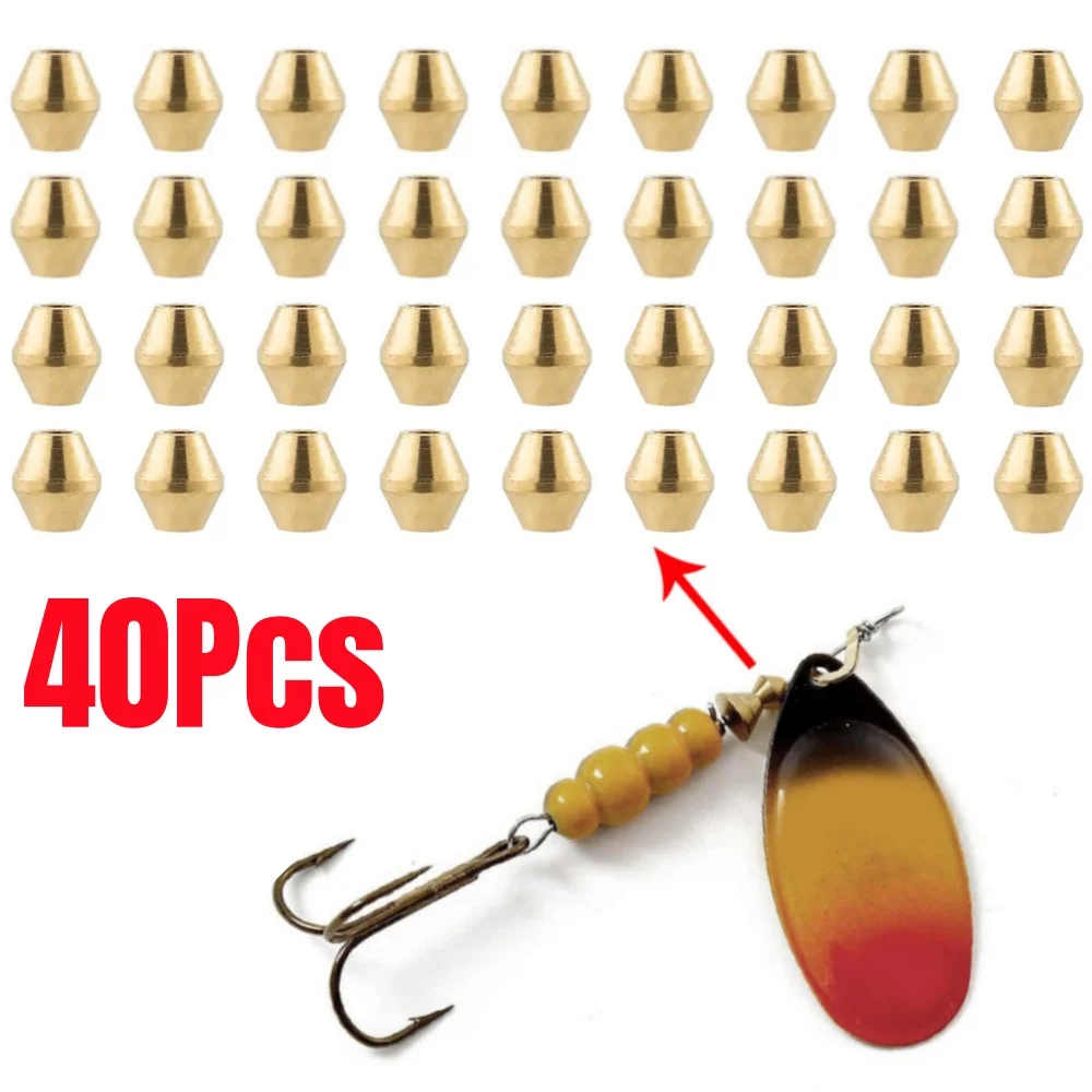 40pcs DIY Lure Brass Fishing B - Fishing Lure Spinner ulasan dan harga