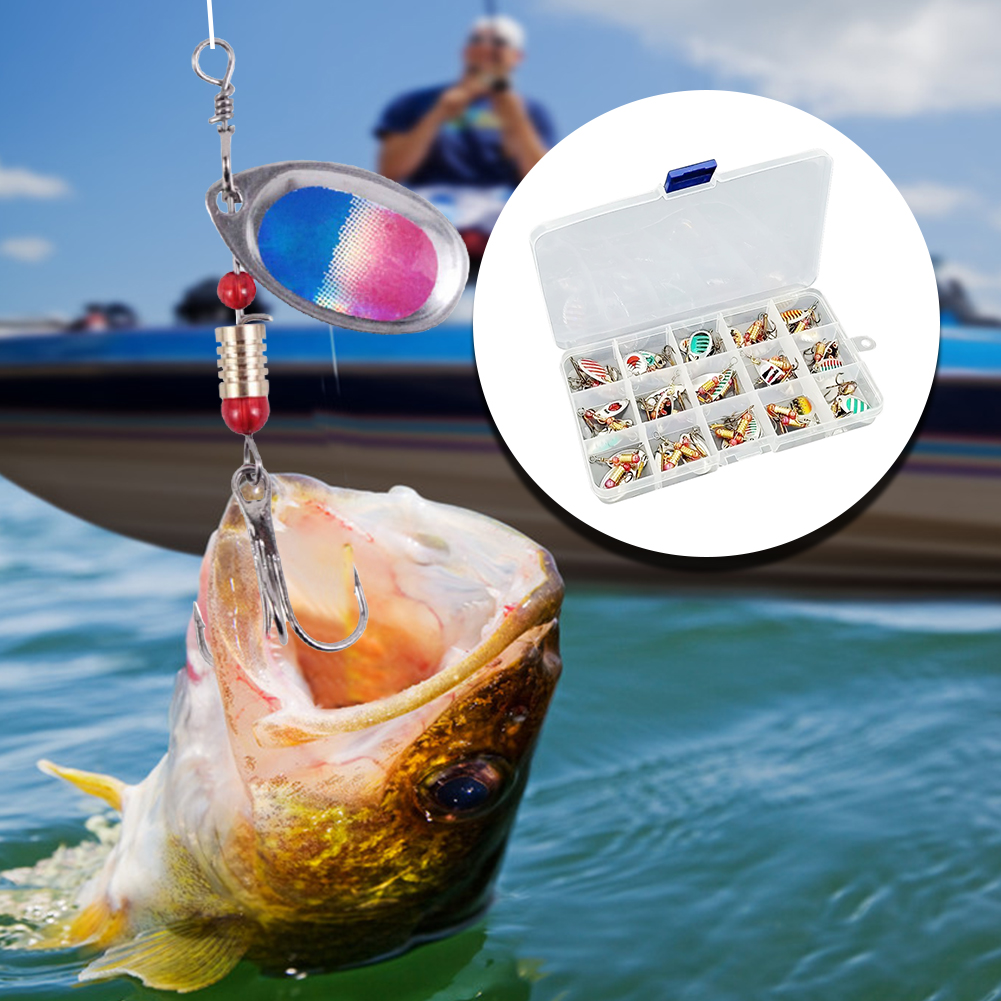 30pcs Metal Spoon Spinner Fish - Fishing Lure Spinner ulasan dan harga