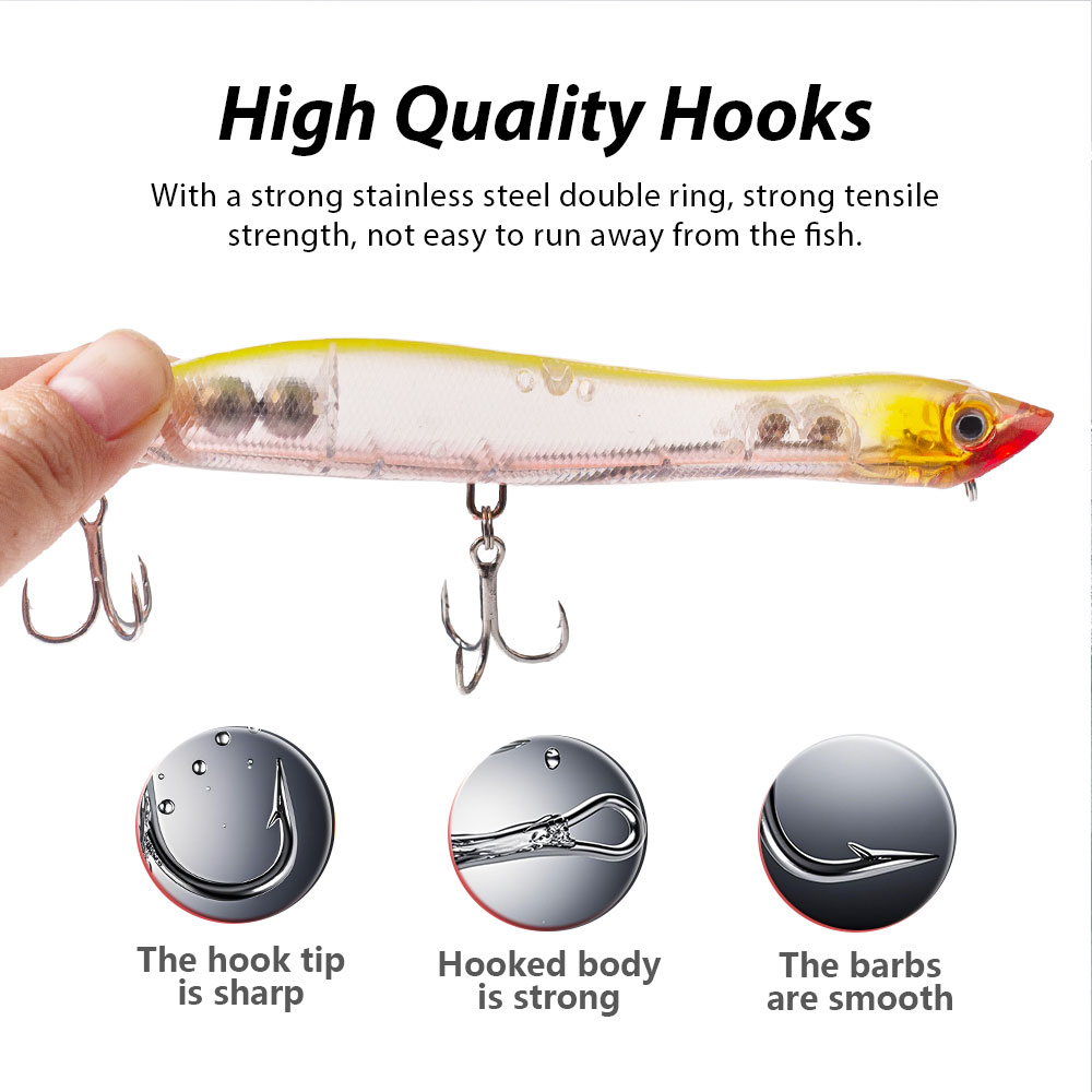 120mm/18g Topwater Pencil Popp - Fishing Lure Topwater ulasan dan harga