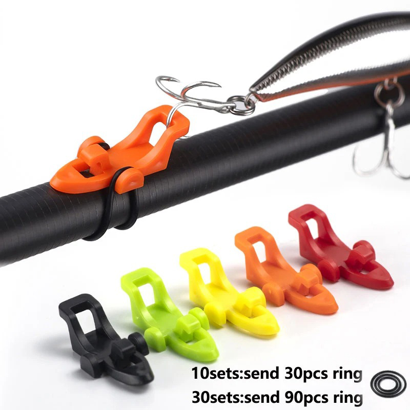 10-30pcs Fishing Rod Pole Hook - Fishing Lure Jig ulasan dan harga