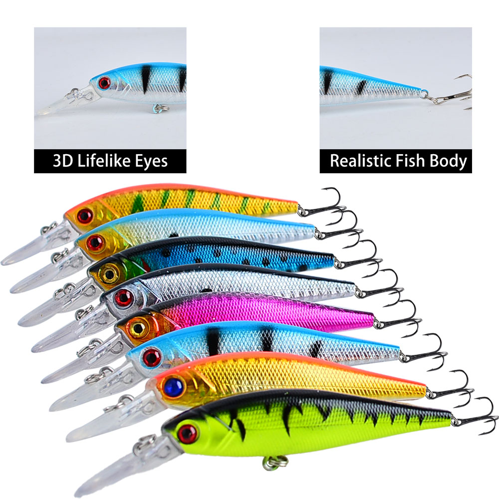 8Pcs Fishing Lure 10cm/9g Arti - Fishing Lure Swimbait ulasan dan harga
