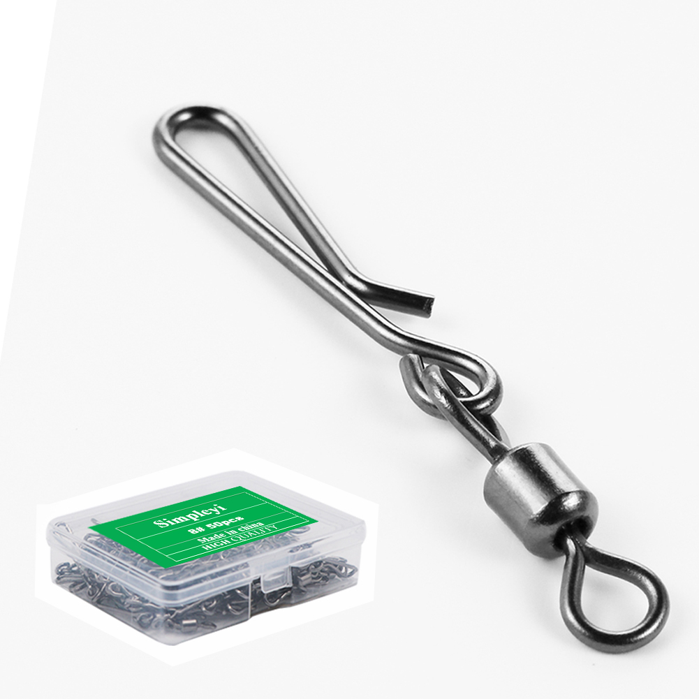 50pcs Box Rolling Swivel With  - Fishing Lure Box ulasan dan harga