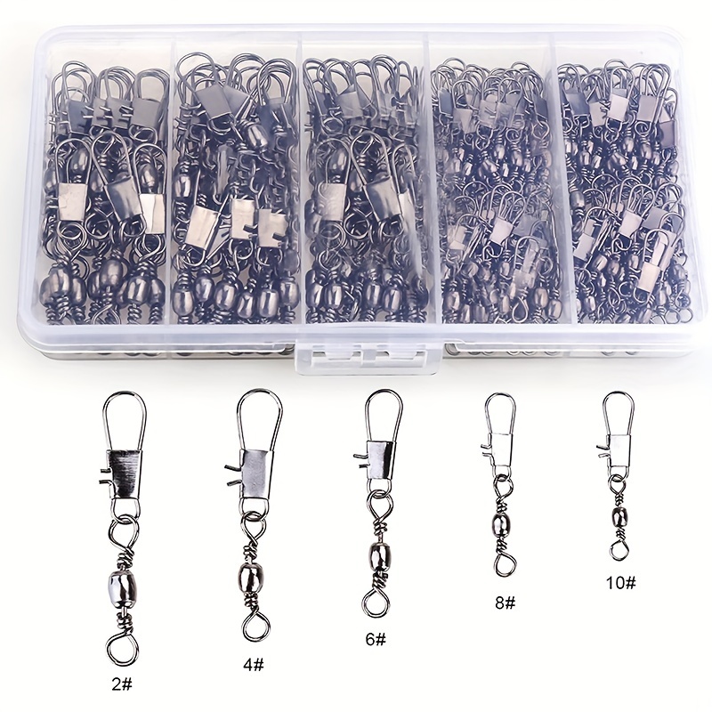 50/200pcs Barrel Snap Swivel F - Fishing Lure Accessories ulasan dan harga